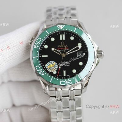 Swiss Omega Seamaster James bond 8500 Watch Green Ceramic Bezel